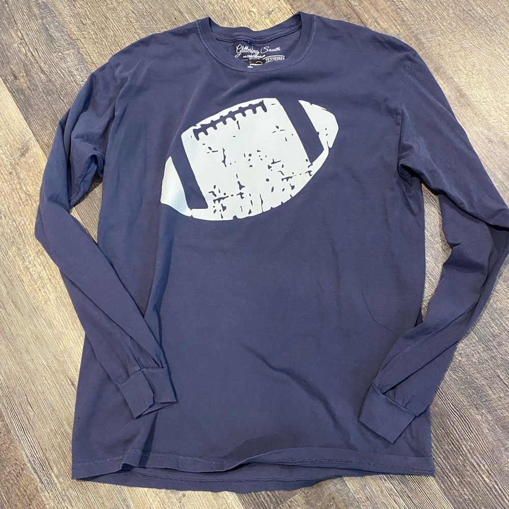 Womens boutique football long sleeve tee